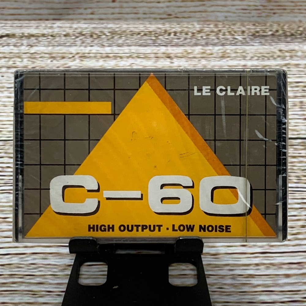 Le Claire C-60 Audio Cassette‎ Tape High Output Low Noise Sealed NOS